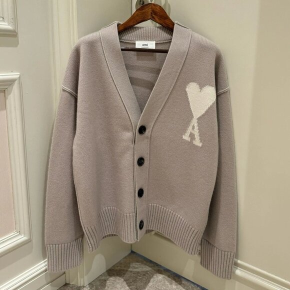 Beige Ami de Coeyr Cardigan - Picture 1 of 2